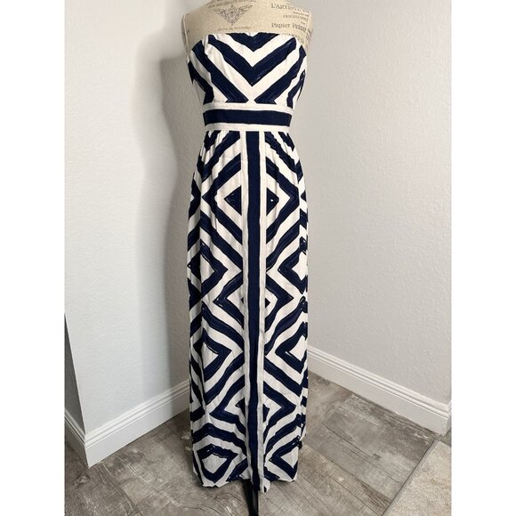 Vineyard Vines Strapless Maxi Dress Size 2 - Picture 1 of 5